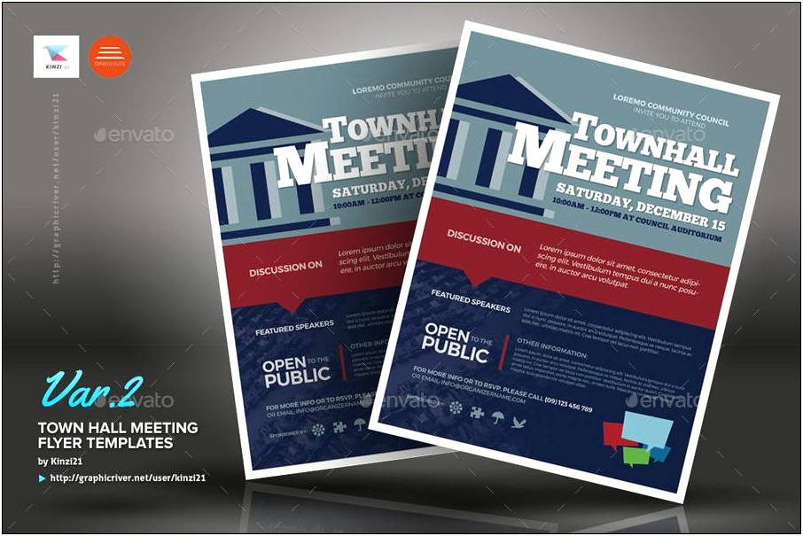 Town Hall Meeting Flyer Template Free
