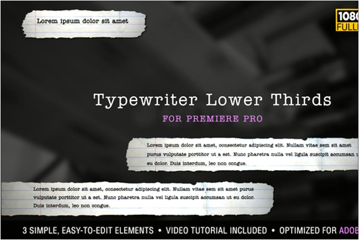 typewriter after effects template download