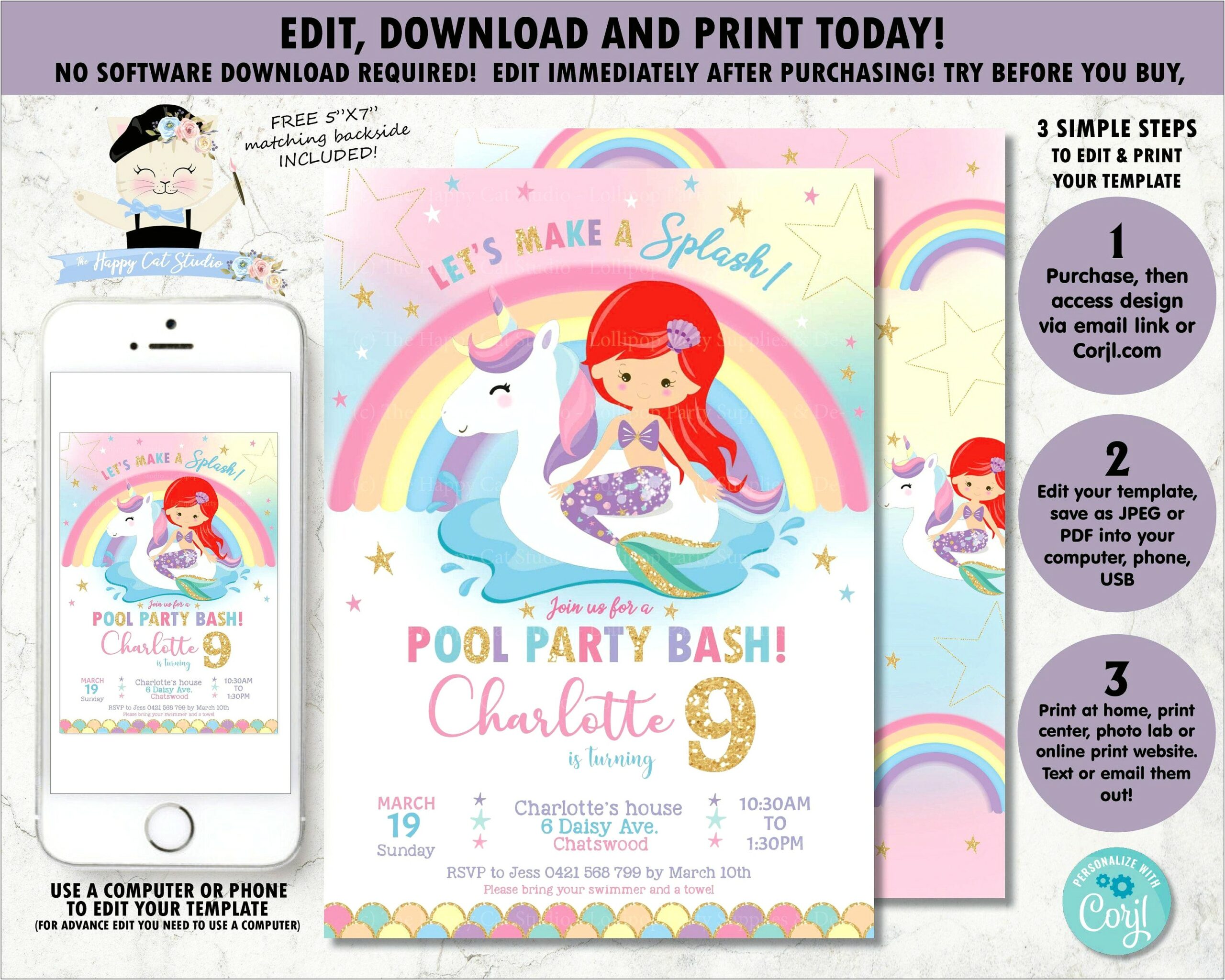 Pool Party Free Printable Invitation Templates Templates Resume 