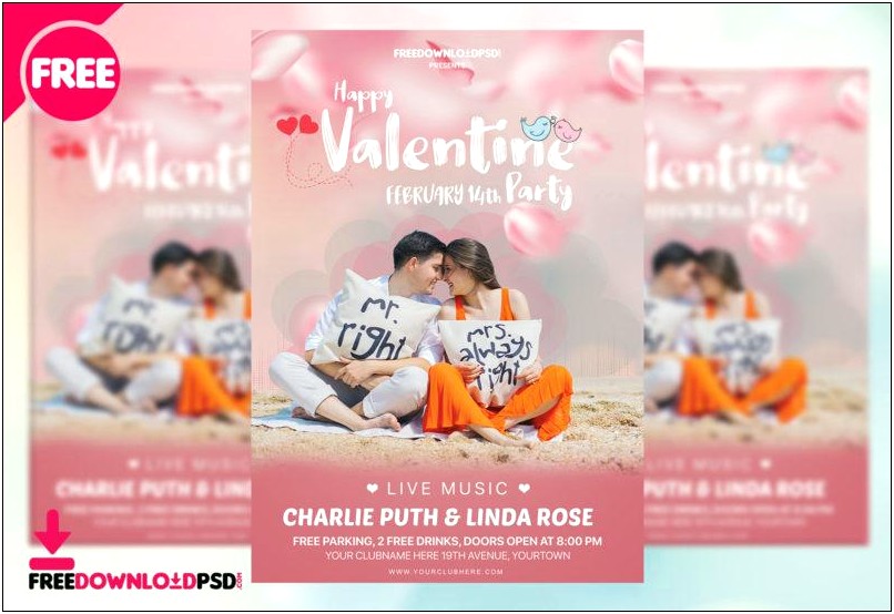 Valentine's Day Photoshop Templates Free