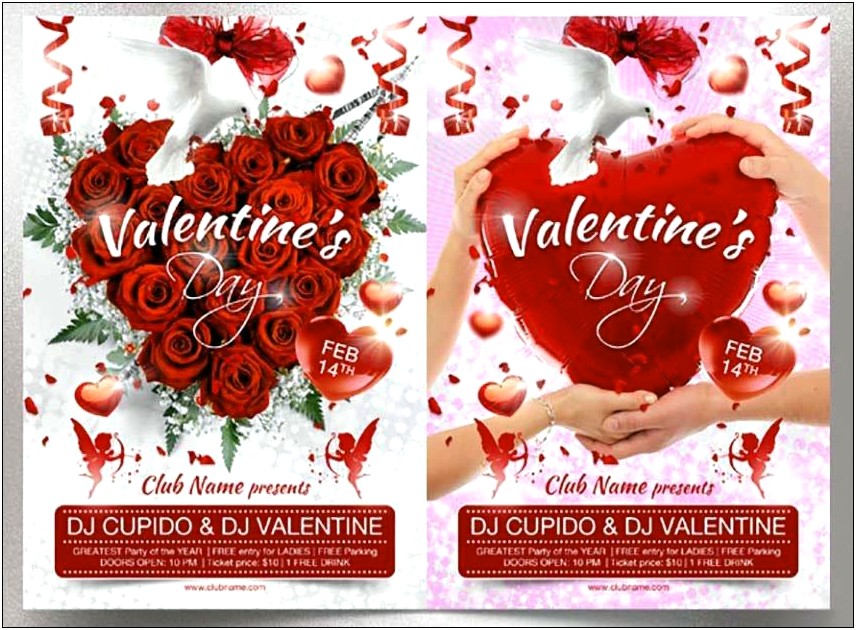 Valentine's Day Poster Templates Free