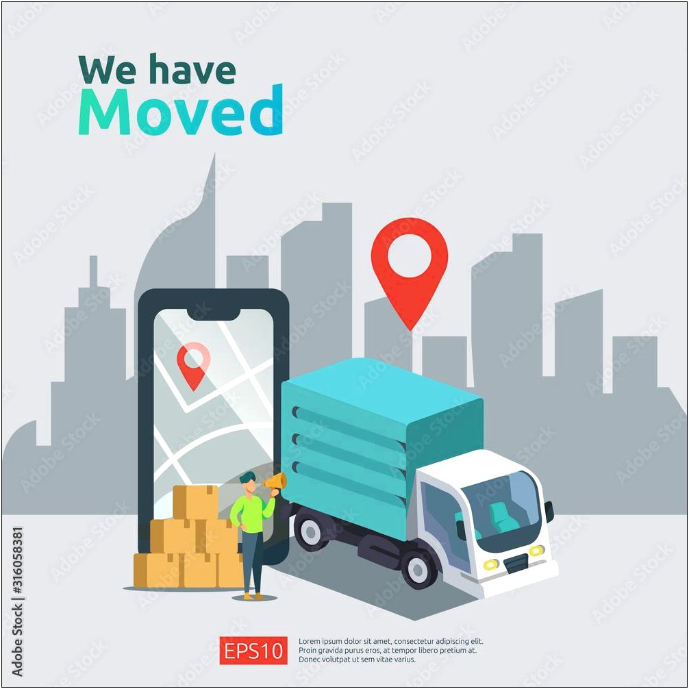 We Have Moved Template Business Free