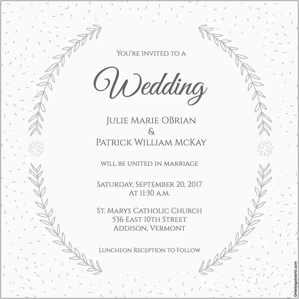 Wedding Committee Of Friends Invitation Card
