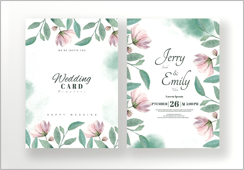 Wedding Invitation Card Background Design Hd Png