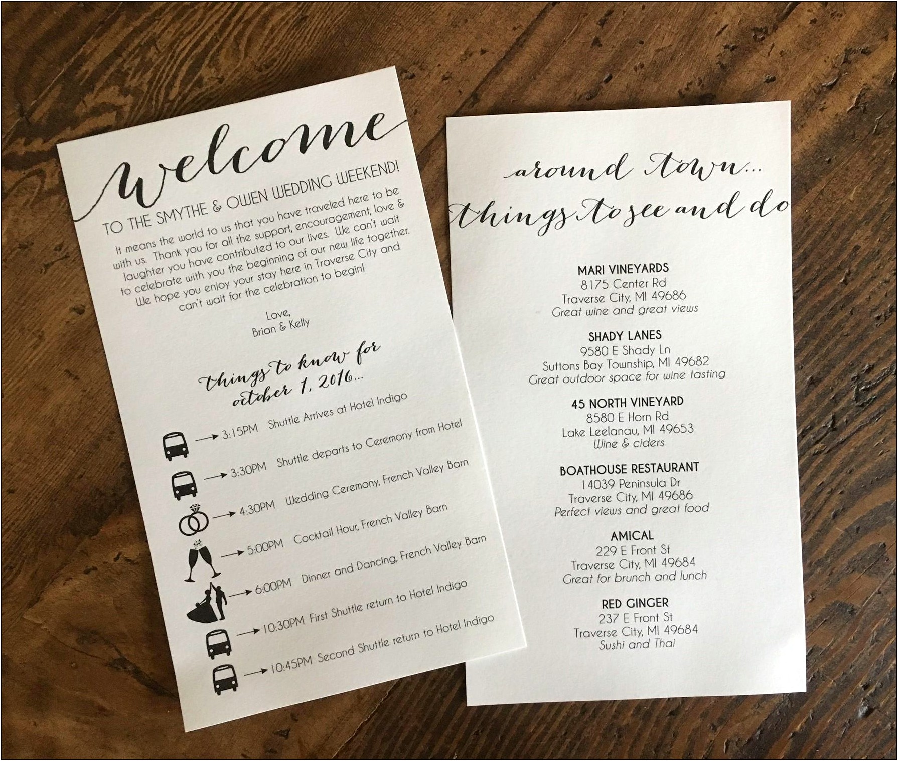 Wedding Welcome Bag Letter Template Free