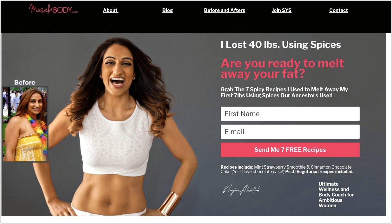 Weight Loss Landing Page Templates Free