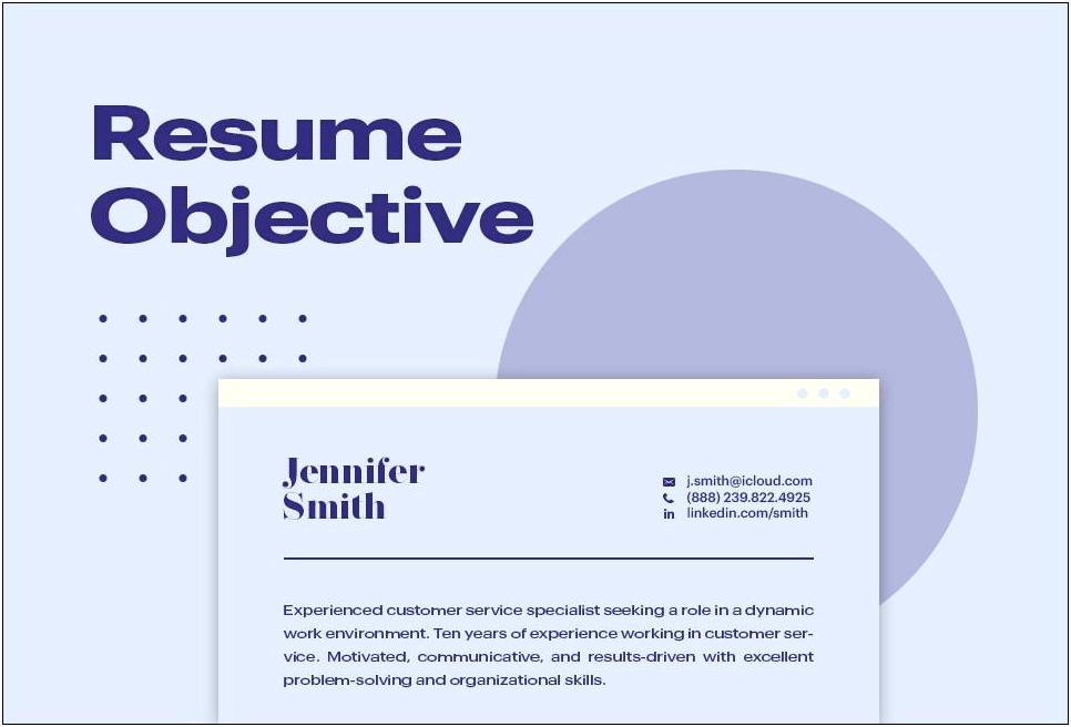 10 Things To Put On A Resume Objective