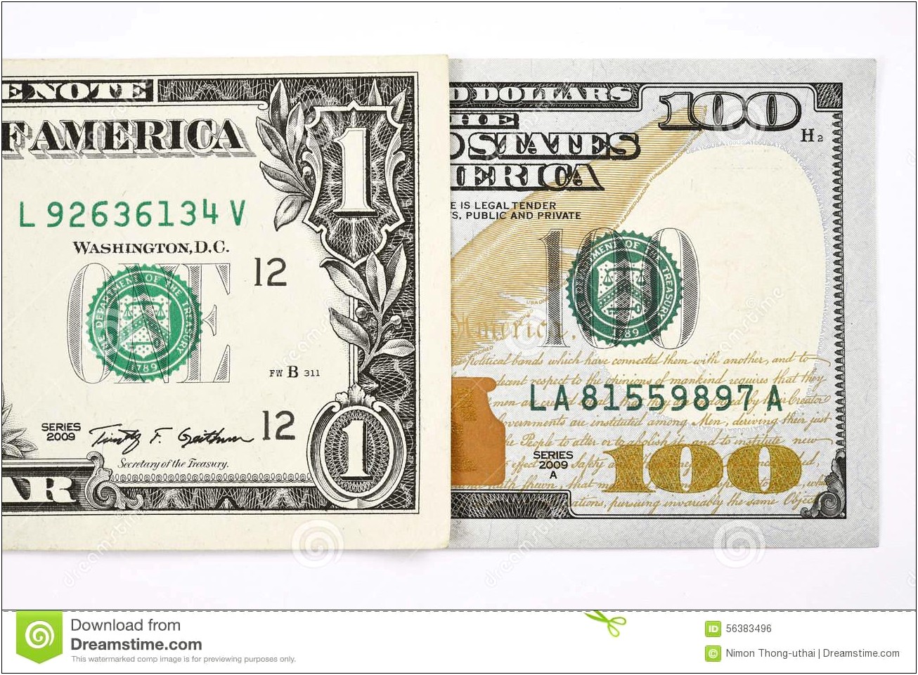 100 Dollar Bill Drop Card Template Download