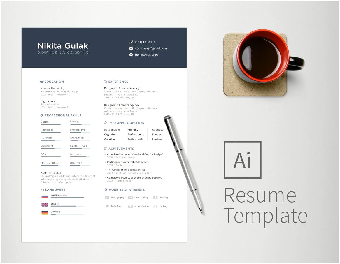 2 Page Resume Template Free Download