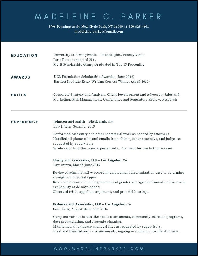 2016 Resume Example With No College Degree