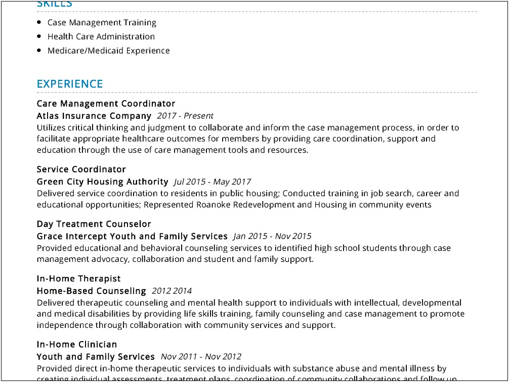 2018 Professional Resume Examples For Counselor Resumes