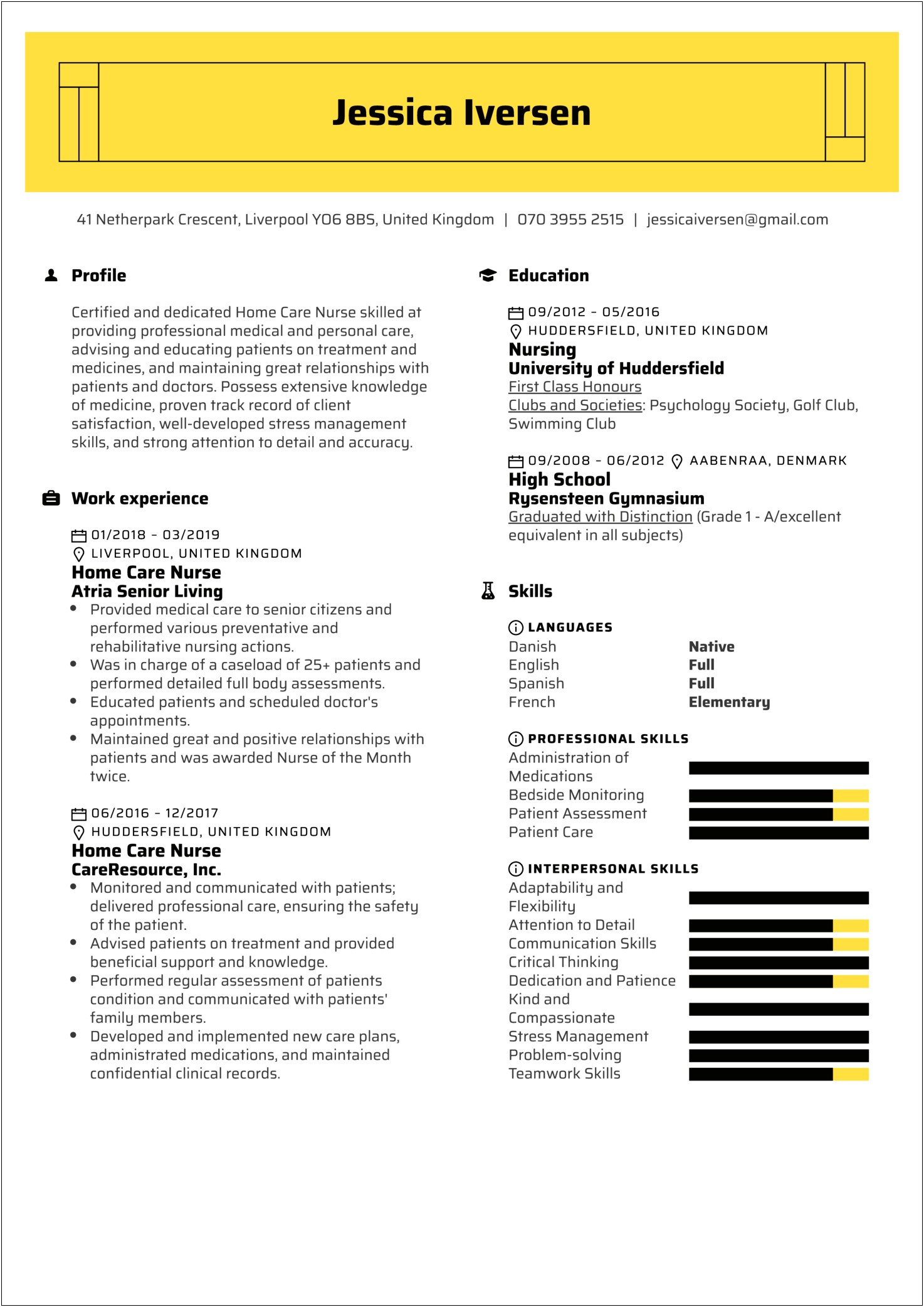 2019 Resume Client Manager Health Insurance