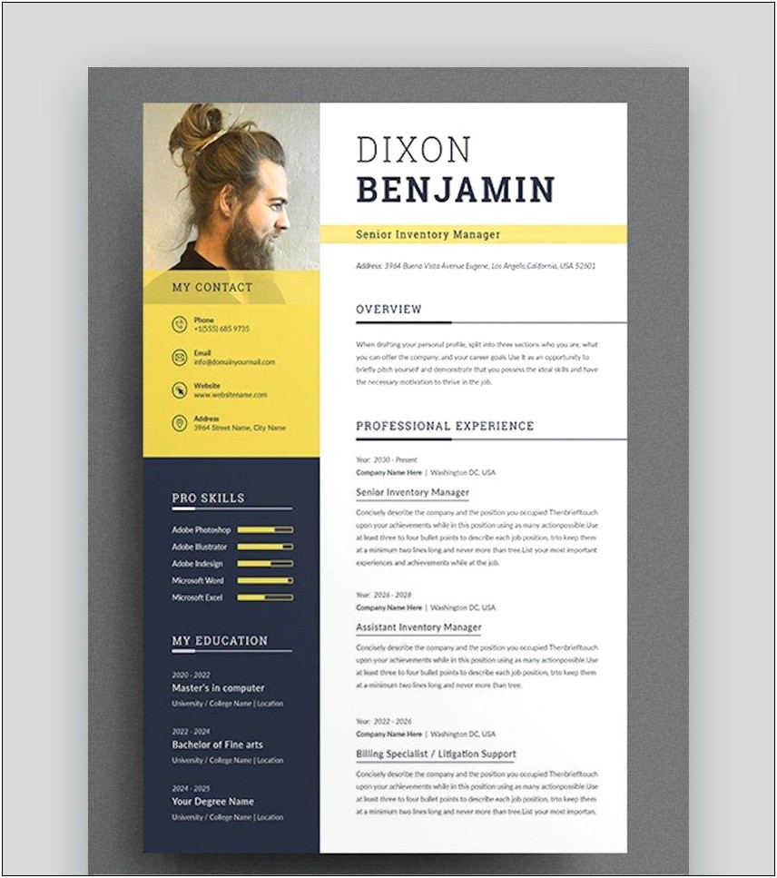 22 Contemporary Resume Template Free Download