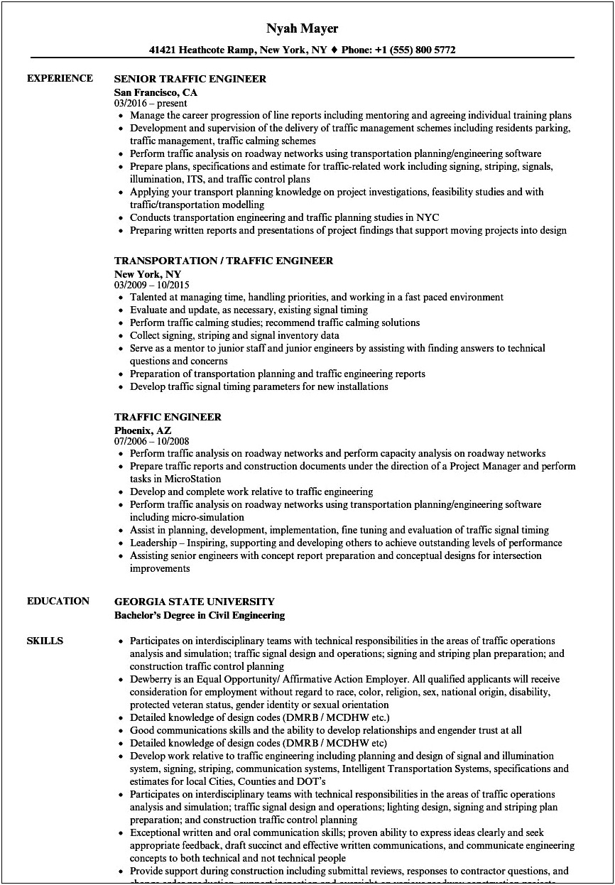 2nd Engineer Objective Resume Sample Seafarers