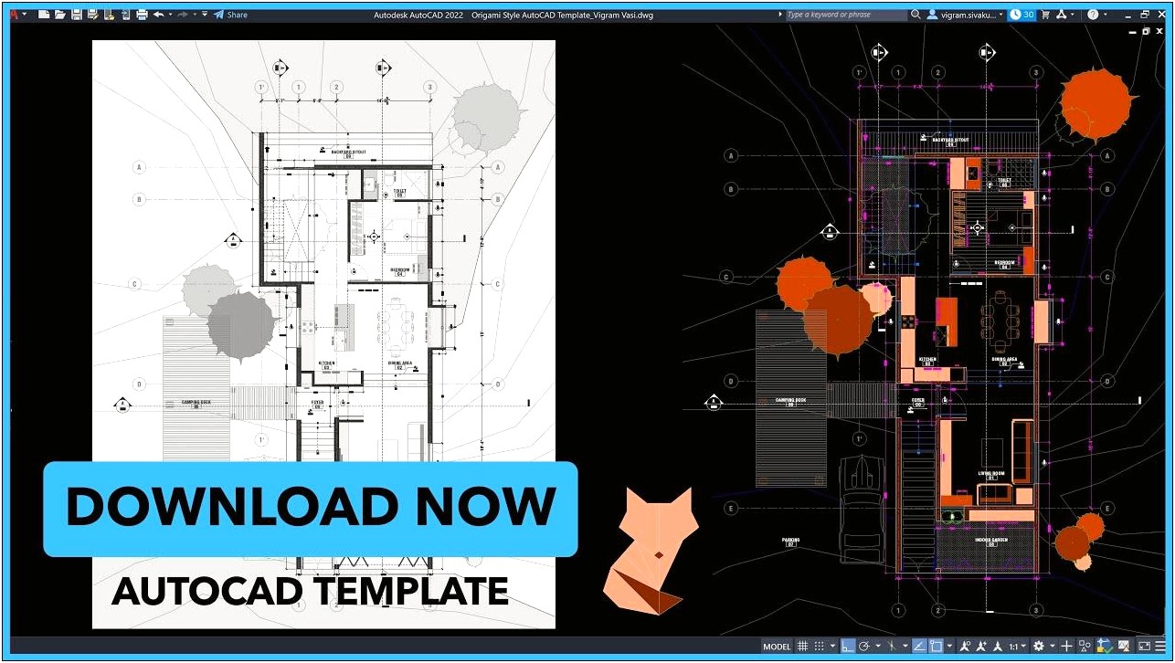 30x40 Design Workshop's Autocad Template File Download