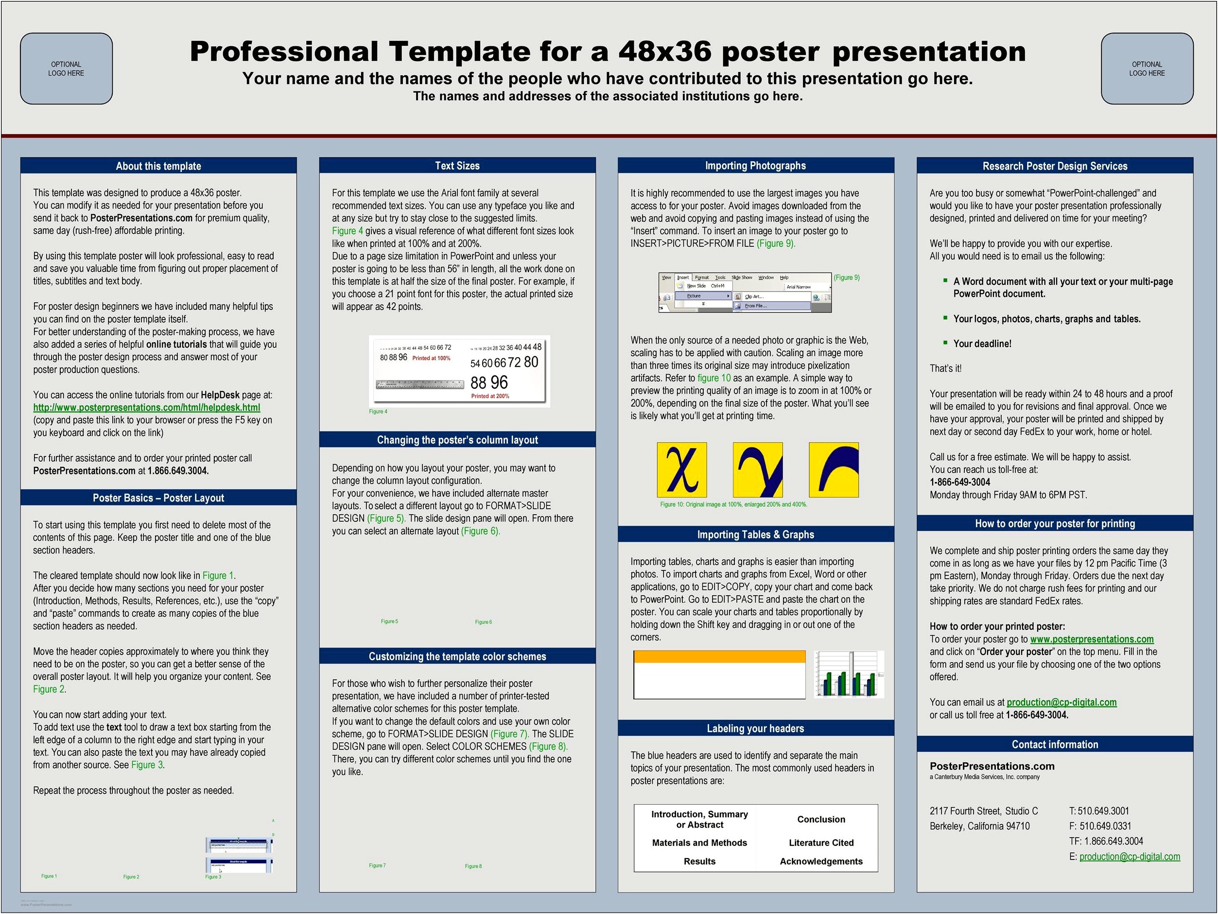 48 X 36 Poster Template Download