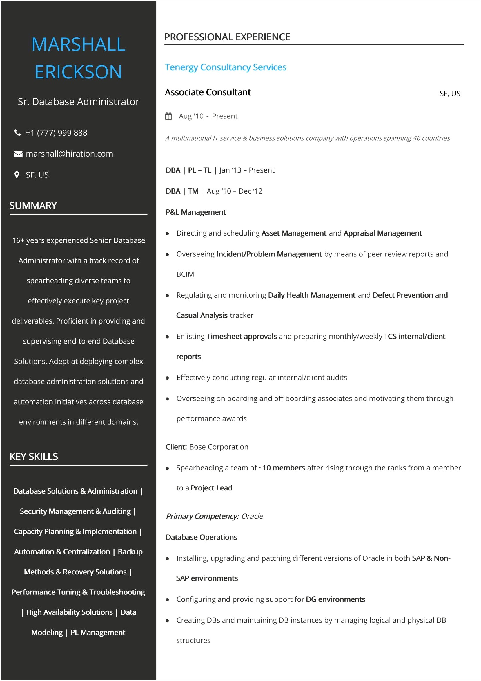 7 Years Of Experience 2 Pages Resume