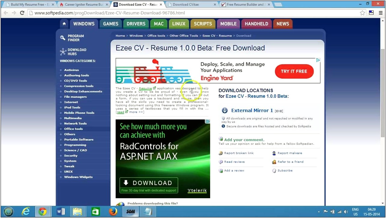 A Free Program For Resumes Windos