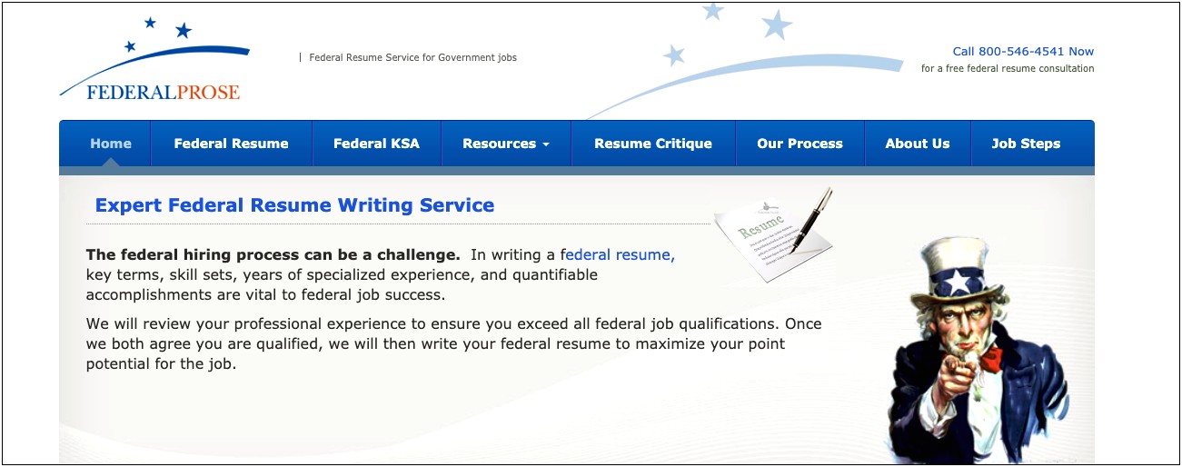 A Good Federal Resume Writing Company