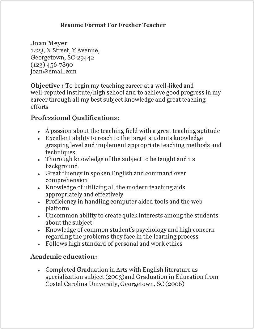 English As A Second Language Teacher Resume Example - Resume : Resume