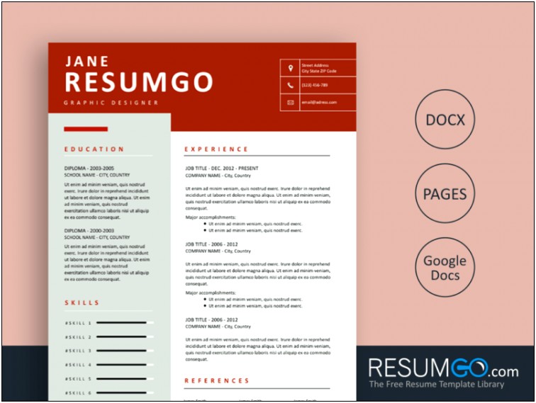 Acting Resume Template Free For Google Docs