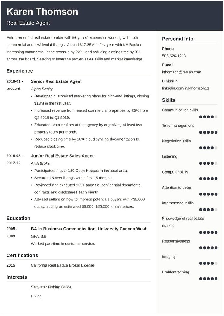 Action Words And Phrases For Résumé Development