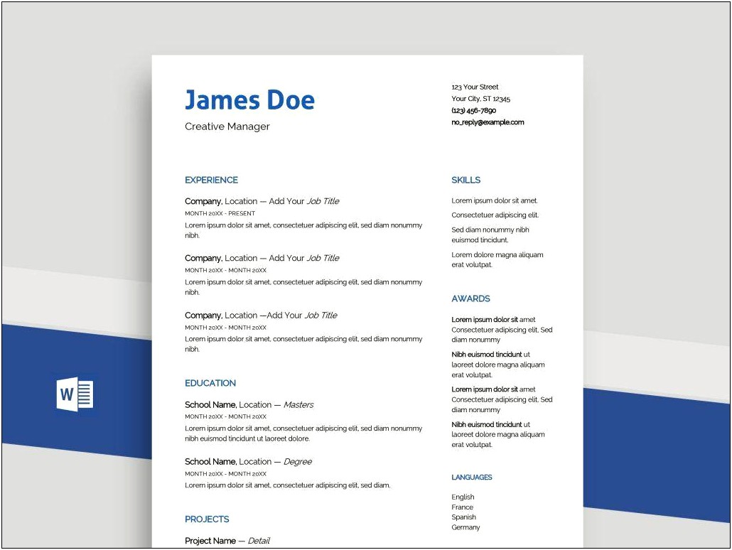 Adding Seperator Line In Word Resume Resume Resume Designs BNv4d0aZvK