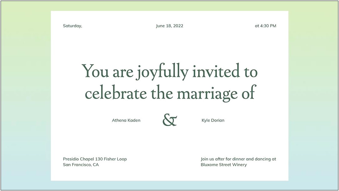 Addressing Wedding Invitation To Mother And Son