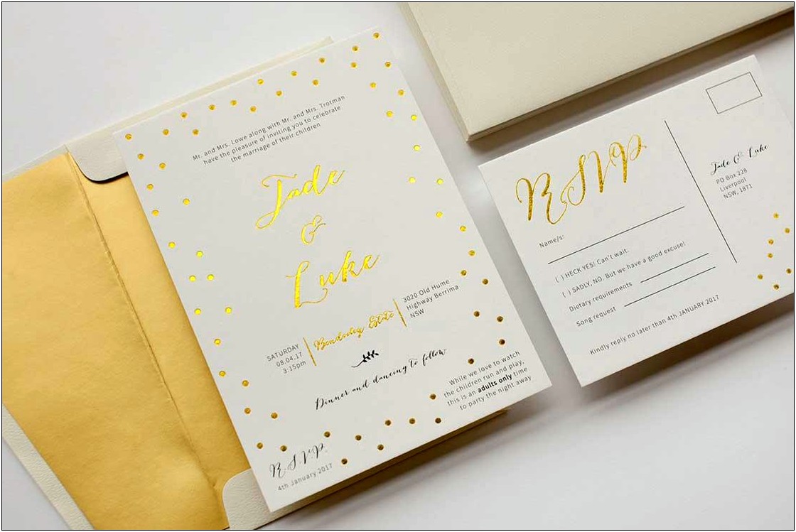 Addressing Wedding Invitations For Two Sisters