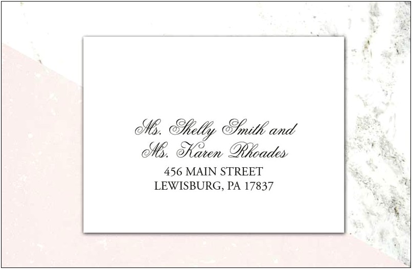 Addressing Wedding Invitations To An Attorney