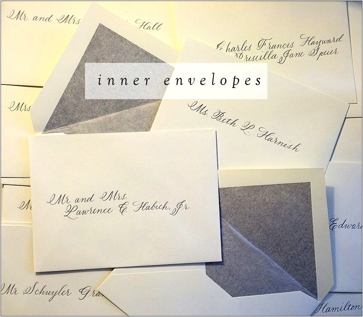 Addressing Wedding Invitations With No Inside Envelope