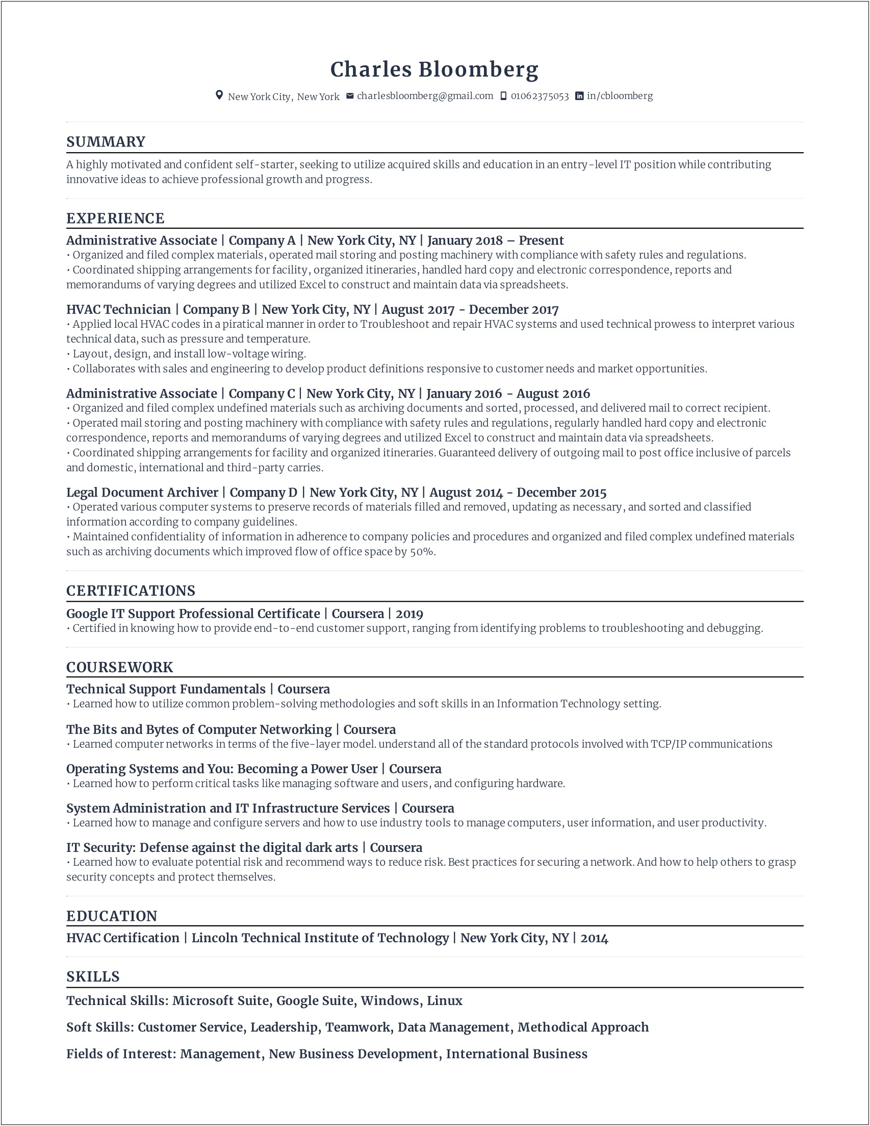 Administrative Experience Skills To List On Resume