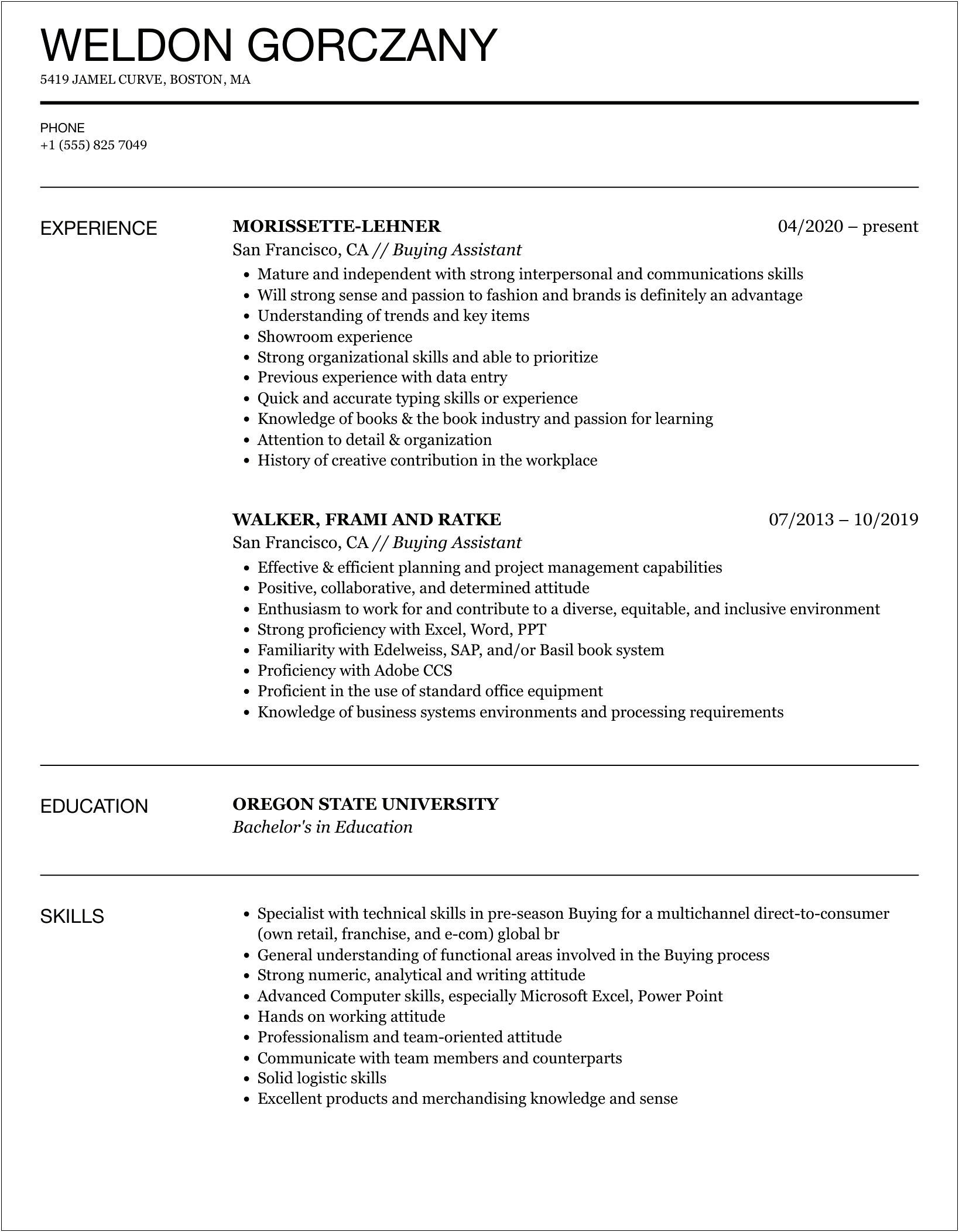 Administrative Jobs Ticket Broker Buying Reselling Description Resume