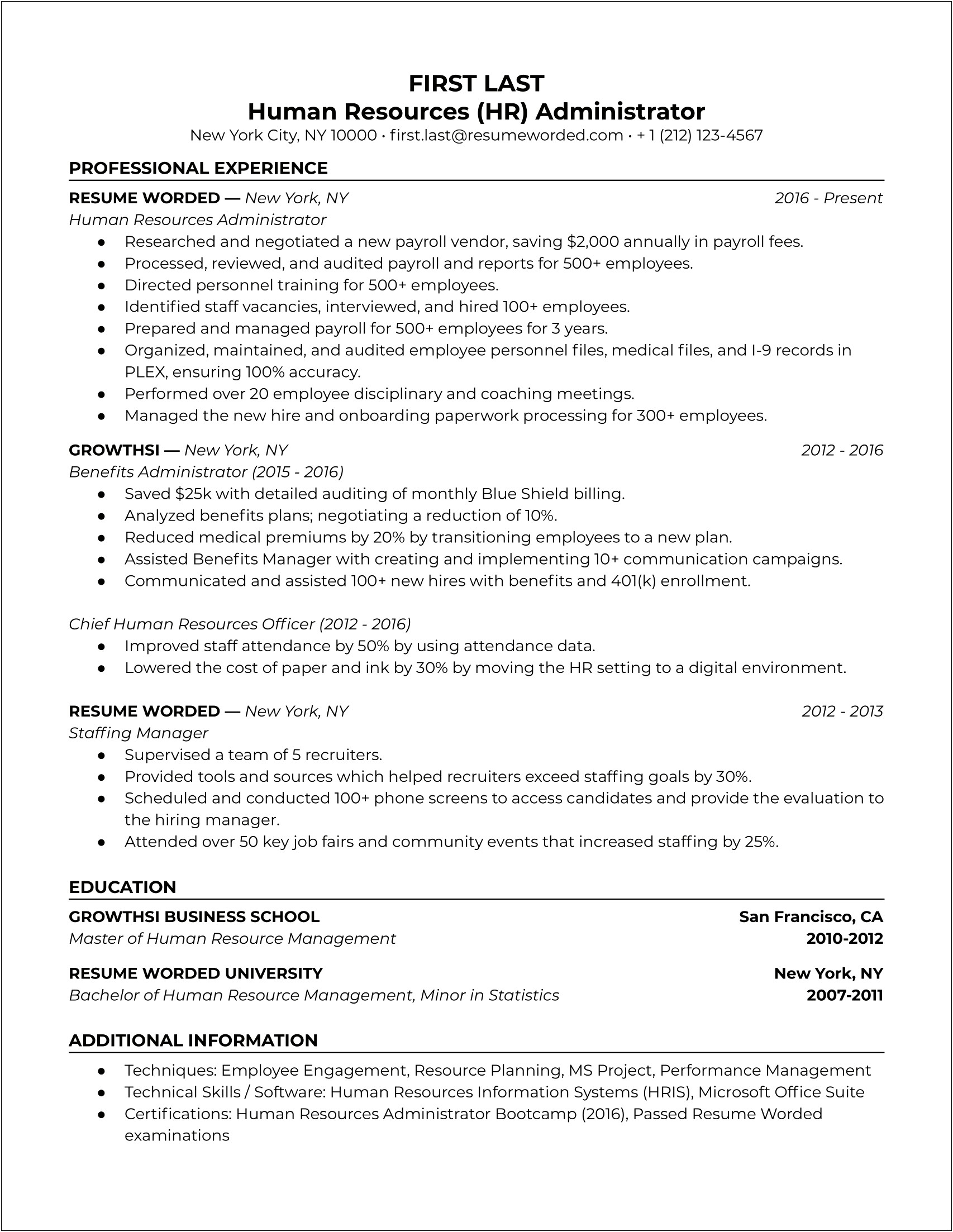 Administrative Skills To List On Resume