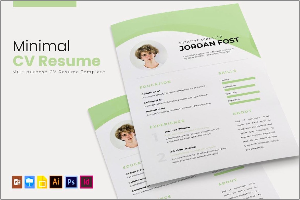 Adobe Indesign Resume First Letter Larger