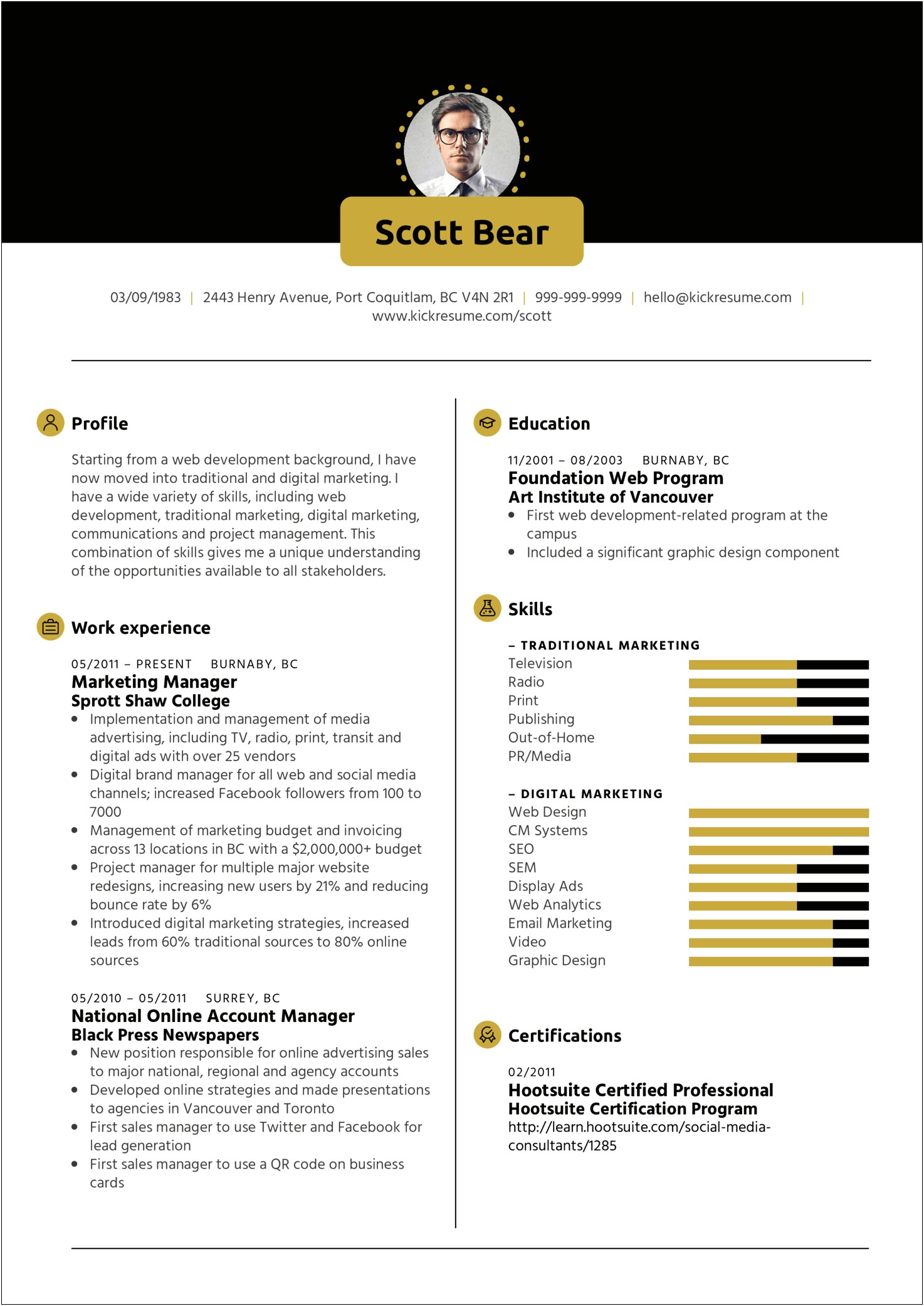 Advertising Account Manager Resume Cover Letter