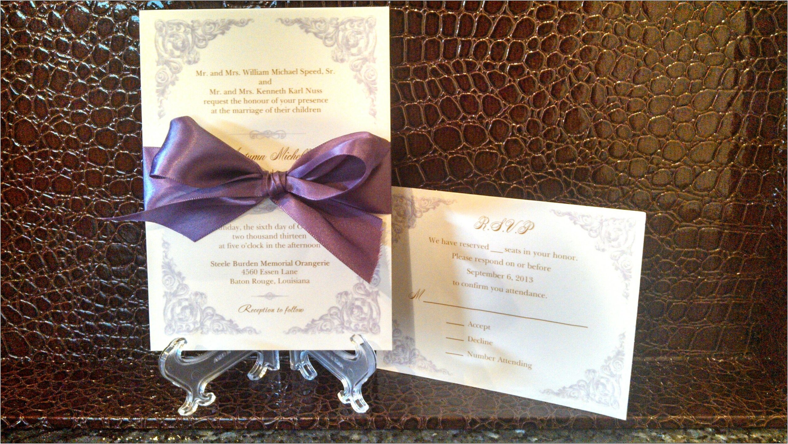 Affordable Wedding Invitations In Baton Rouge