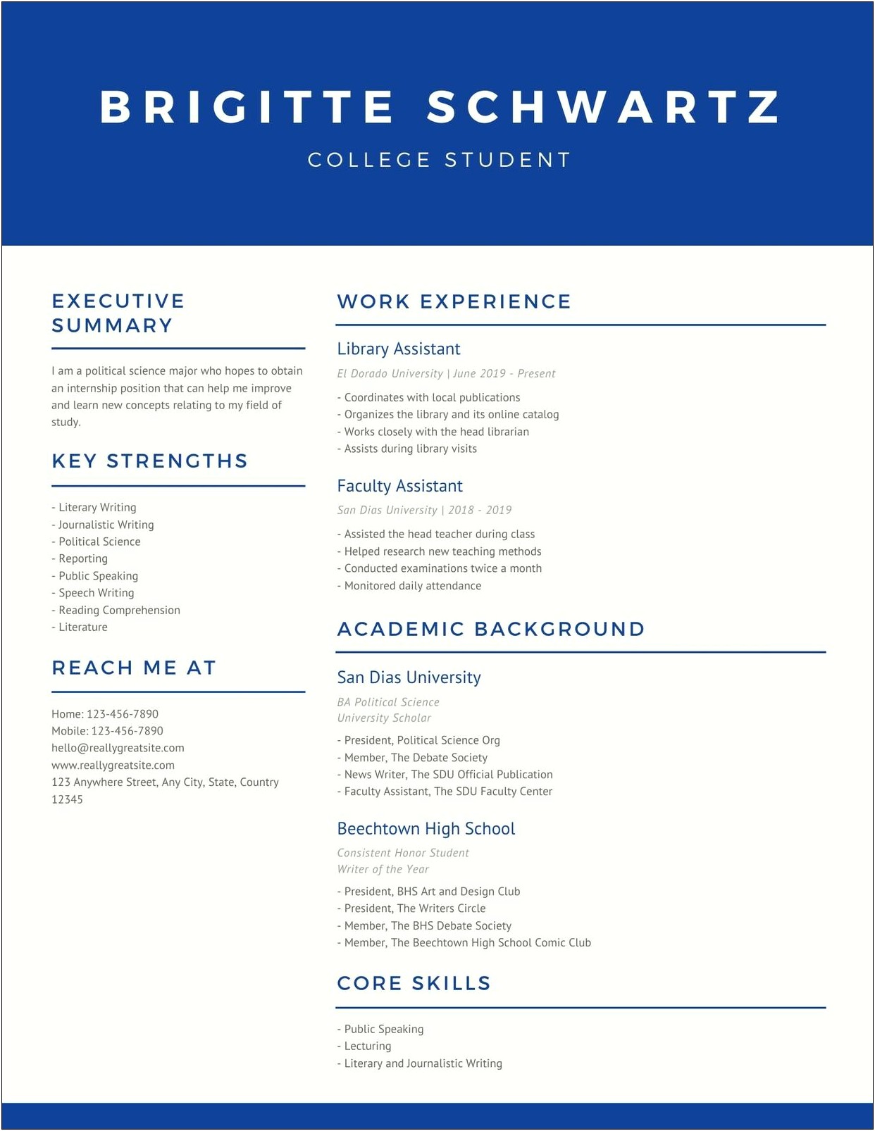 Angier B Duke Scholarship Resume Examples