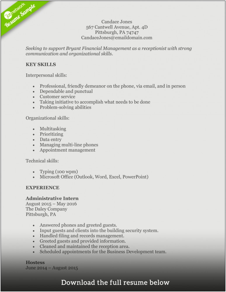 Another Way To Say Provided Resume Sample