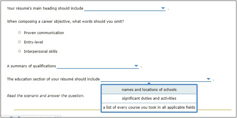 Another Word For Prepared On Resume