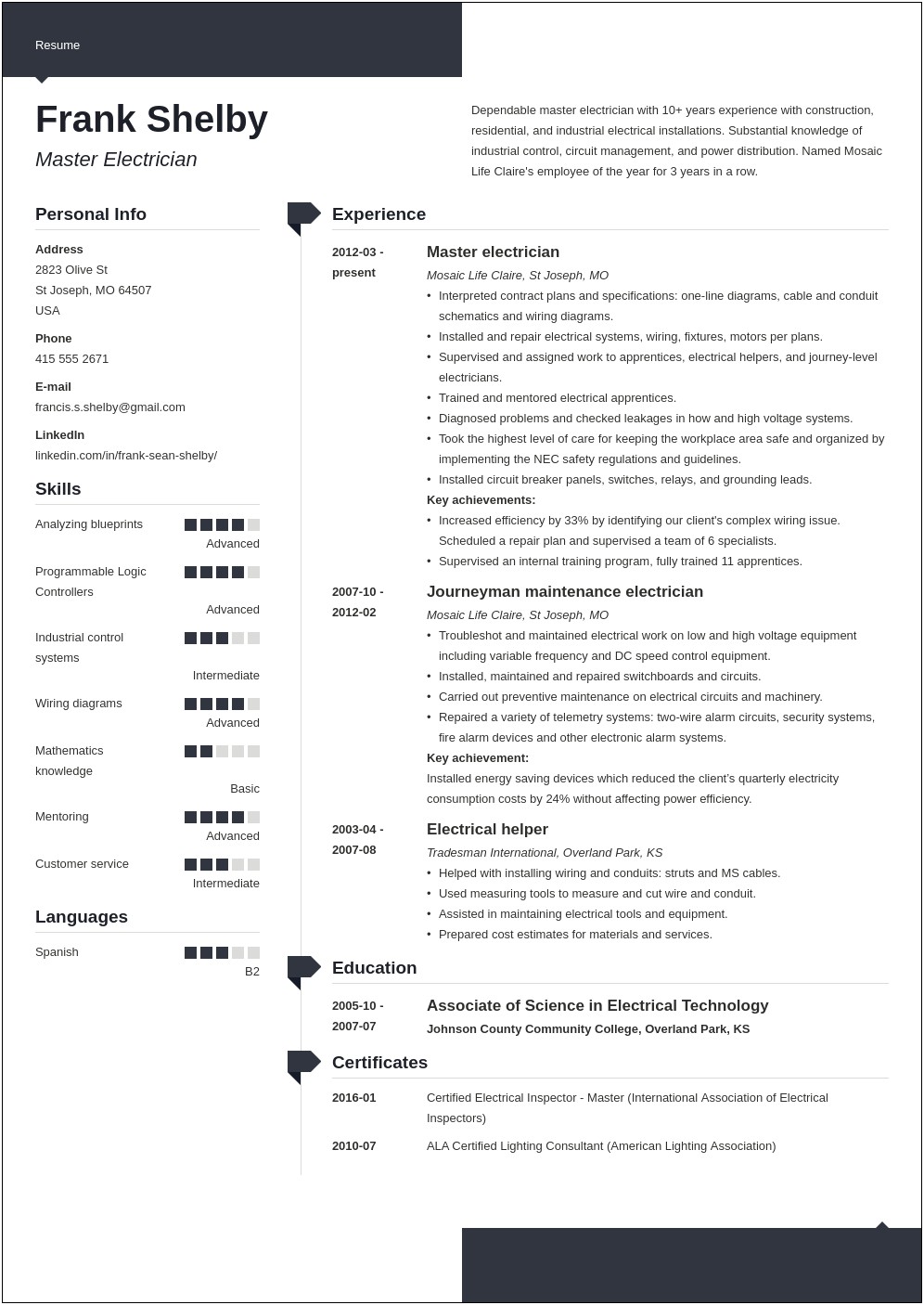 Anothre Word For Learned On Resume