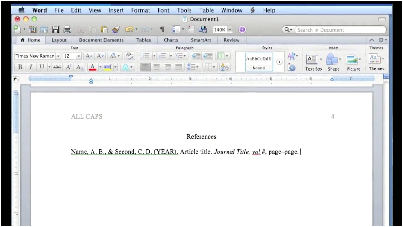 Apa Format Template Download For Mac