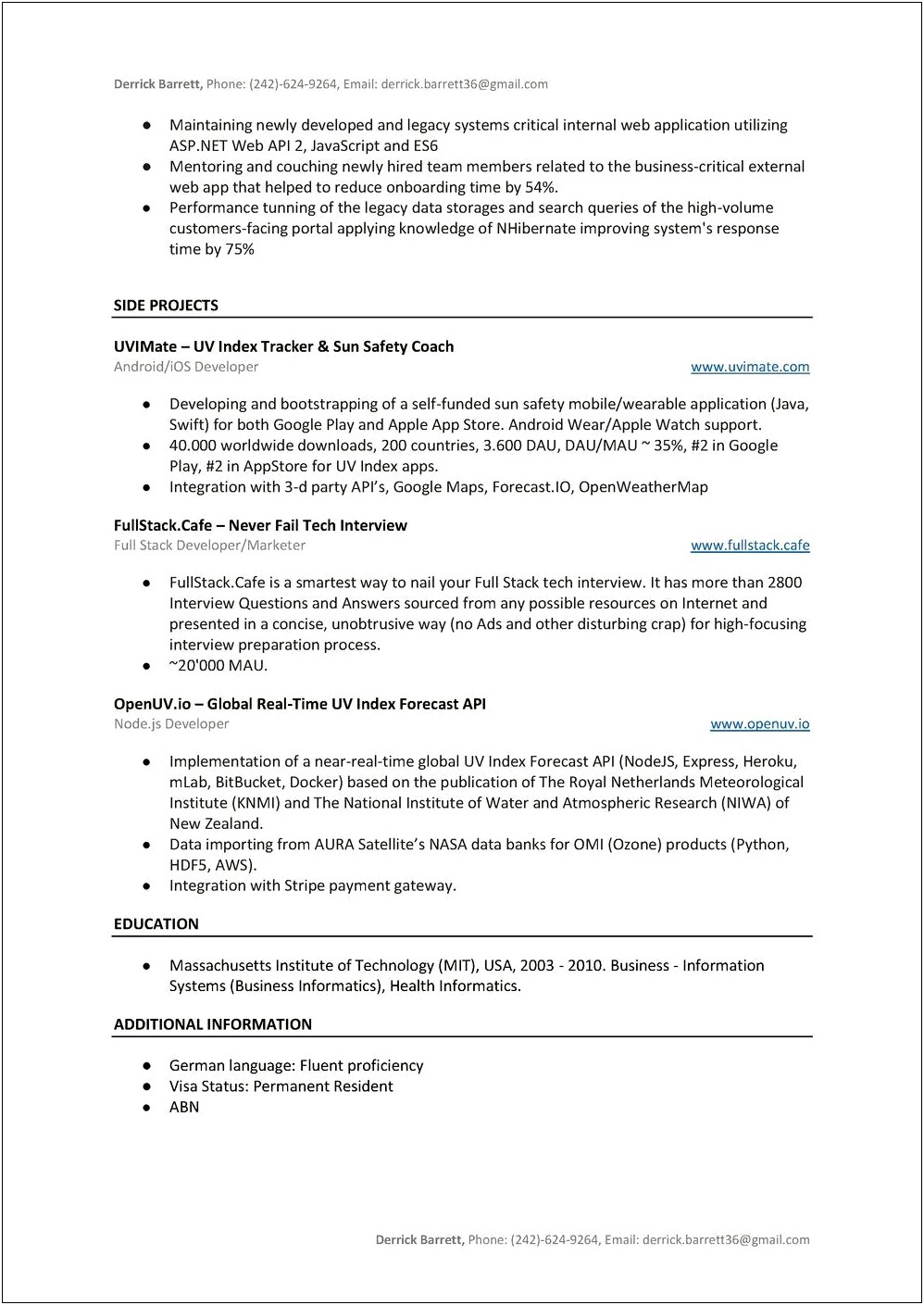 Area Of Expertise Net Samples For Resume