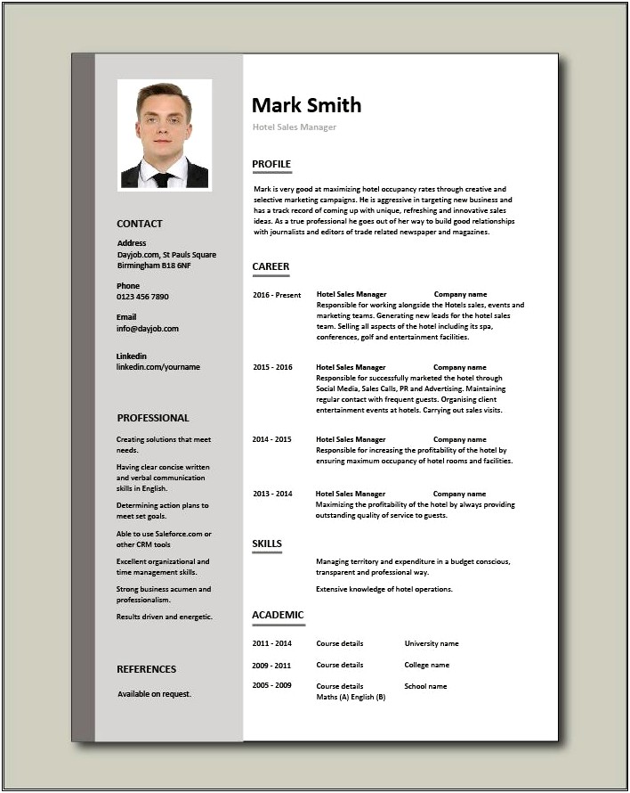 Assistant Director Of Sales And Marketing Resume Sample
