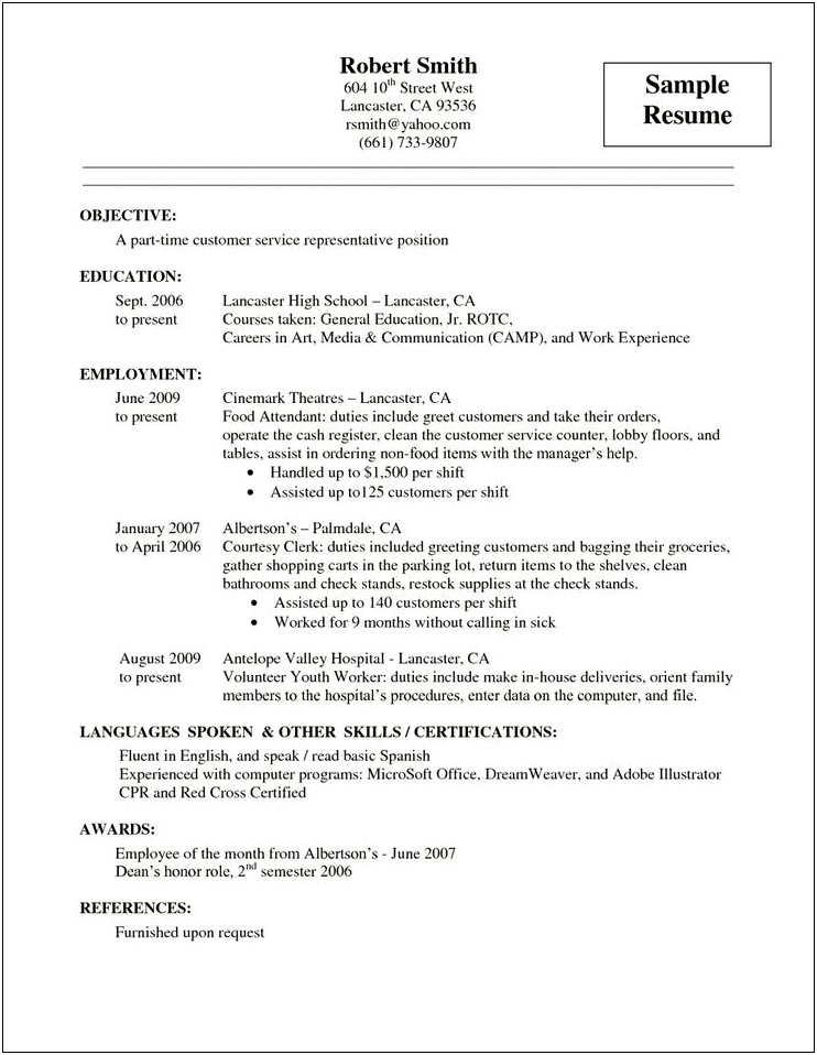 At Rotc On Resume On Experience