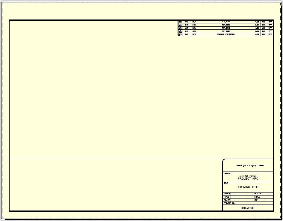 Autocad Blank Title Block Template Download