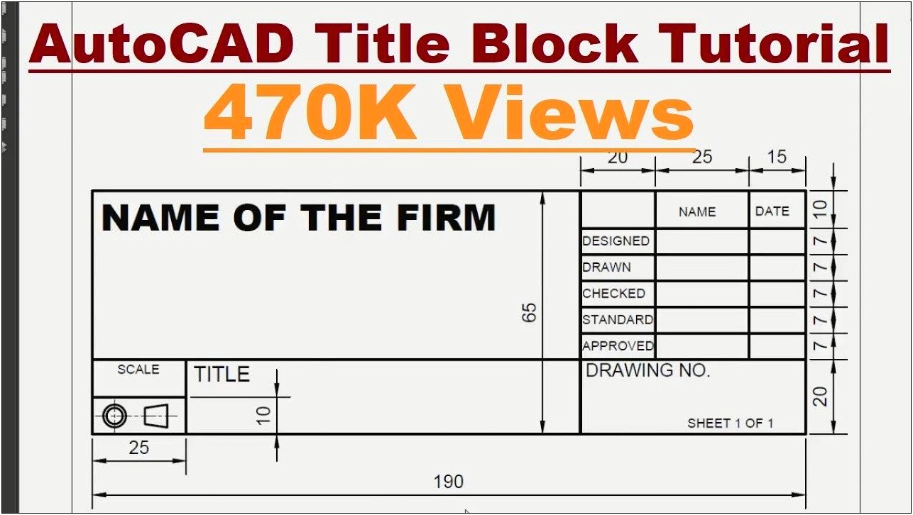 Autocad Title Block Template 24x36 Download