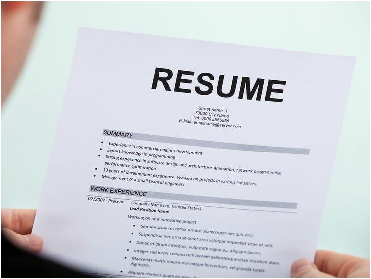 Avoid Putting A Job On Your Resume