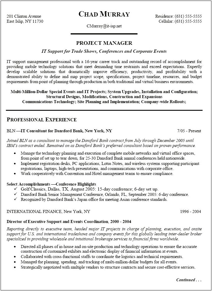 Banking And Stock Management Resume Project