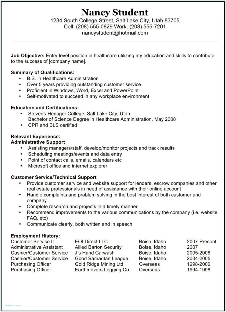 Baseball Stadium Cashier Description For Resume